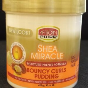 African Pride, Shea Miracle, Bouncy Curls Pudding – Australian Stock – Genuine Safe ProductDetach -African-products
