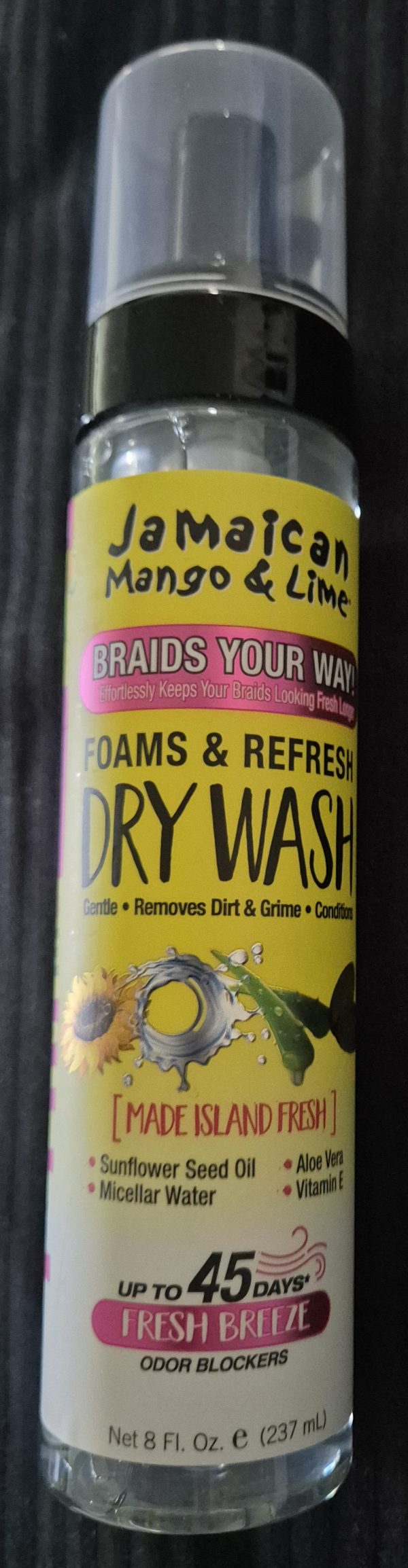 Jamaican Mango & Lime - Foams & Refresh Dry Wash - 237ml - Safe Genuine Product